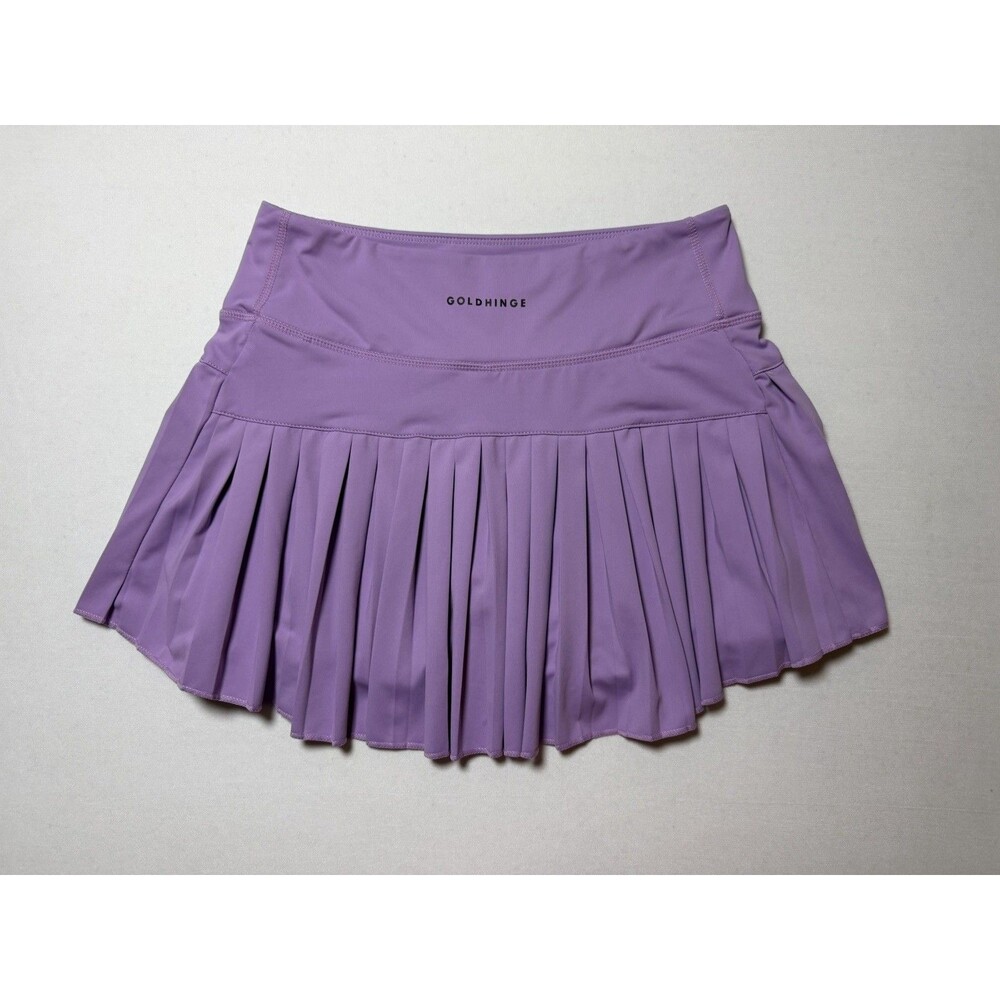 Gold Hinge Skirt Women’s Lilac Purple  Pleated Tennis Skirt/Skort Size Small